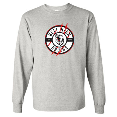 Gildan Unisex Scratch Printed Long Sleeve Thumbnail